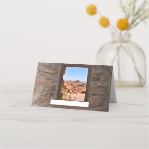 Tarjeta De Asiento Cabinas interiores con vistas al Valle del Fuego