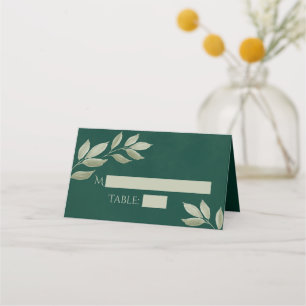 Tarjeta De Asiento Cajas de escritura de Bodas de salchichas y hojas 
