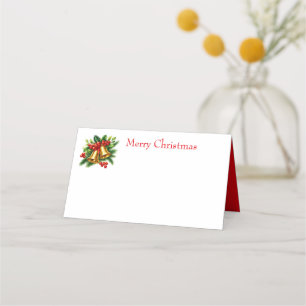 Tarjeta De Asiento Campanas de Navidad