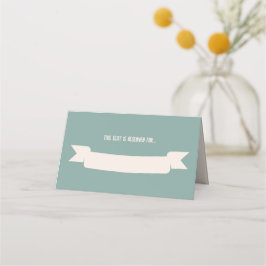 Tarjeta De Asiento Canción de Pájaro Azul Pizarra Boda