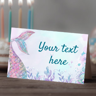 Tarjeta De Asiento Carpa de comida de cumpleaños con temática de sire