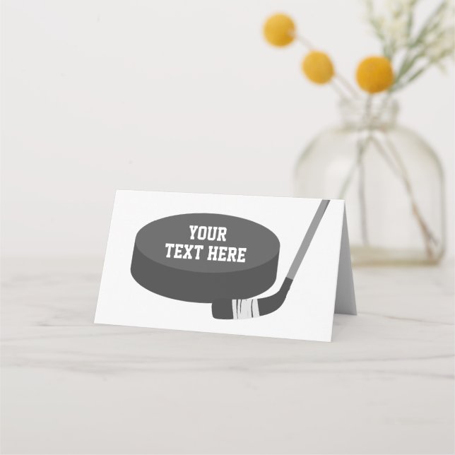 Tarjeta De Asiento Cartas de carpas para la plaza de hockey (Anverso)