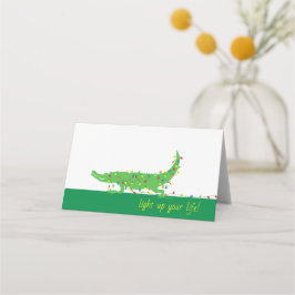 Tarjeta De Asiento Cartas de los lugares de vacaciones de las luces o