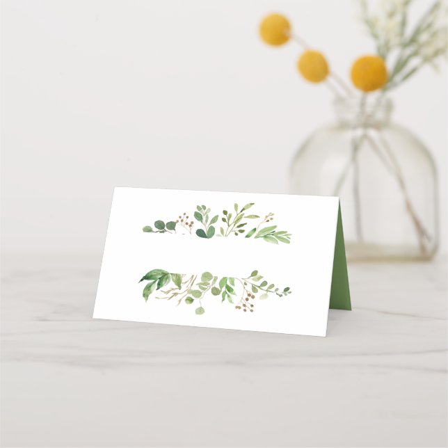 Tarjeta De Asiento Cartas de los lugares de vegetación rústica del su (Anverso)