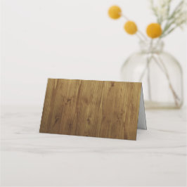 Tarjeta De Asiento Cartas de lugares plegados de matrimonio rústico