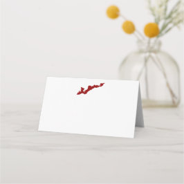 Tarjeta De Asiento Cartas del lugar del logotipo de la isla de los pe