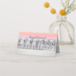 Tarjeta De Asiento Carteles de fiestas de retiro de cabaña de playa