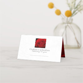 Tarjeta De Asiento Carteles del aniversario del Rosa 40 de ruby