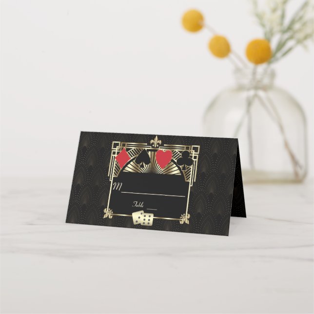 Tarjeta De Asiento Casino Royale Great Gatsby Bacheler Party (Reverso)