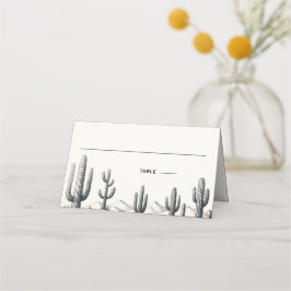 Tarjeta De Asiento Casual Cactus Boda