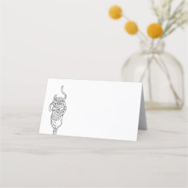 Tarjeta De Asiento Cena de Spaghetti