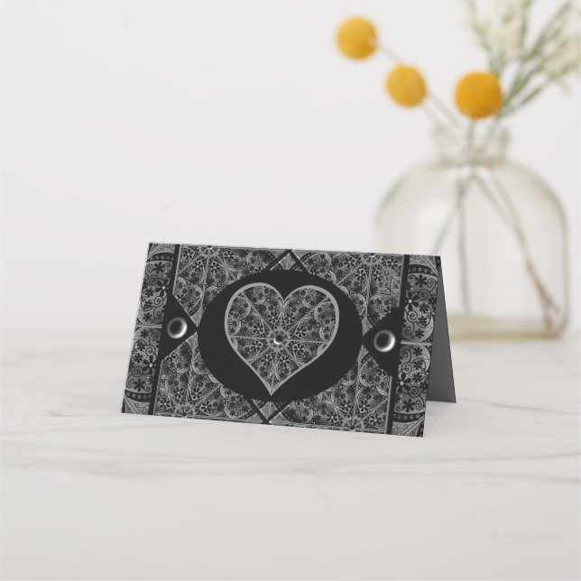 Tarjeta De Asiento Ceramic Lace Black (Reverso)