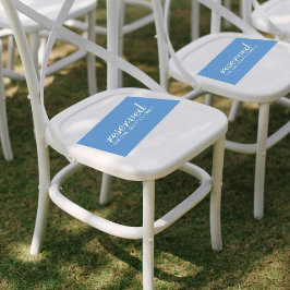 Tarjeta De Asiento Ceremonia de Boda Minimalista de la costa azul mod