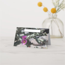 Tarjeta De Asiento Challa Cactus en floración