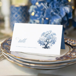 Tarjeta De Asiento Chinoiserie Floring Tree Motif ID1094