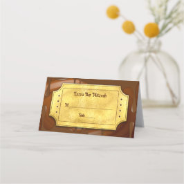 Tarjeta De Asiento Chocolate Golden Ticket Bar o Bat Mitzvah