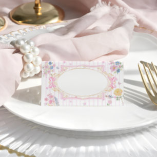 Tarjeta De Asiento Chupinada de Bebé Niña Floral Caprichosa Rosa