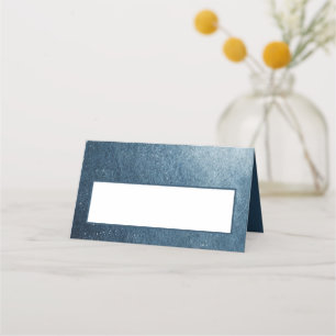 Tarjeta De Asiento Cielo Nocturno Estrellas Azul Marino Blanco