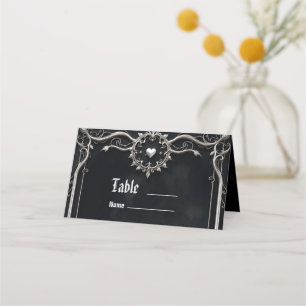 Tarjeta De Asiento Cisne Eterno de Amor, Para Siempre Comienza Aquí. 