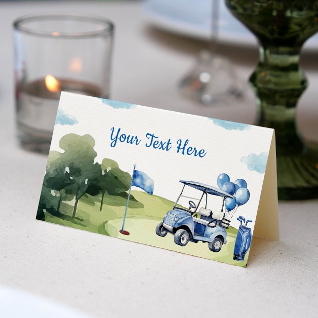 Tarjeta De Asiento Classic Golf Boy Fiesta Birday Place Card (Subido por el creador)