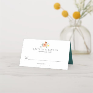 Tarjeta De Asiento Colección de Bodas de primaverales de flores
