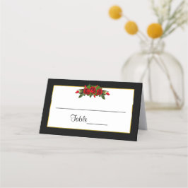 Tarjeta De Asiento Colección Place Cards, Red Rose Boda