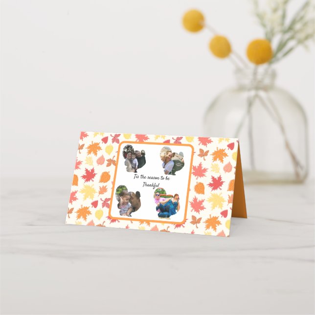 Tarjeta De Asiento collage de fotos de turquía en personalizado de ac (Anverso)