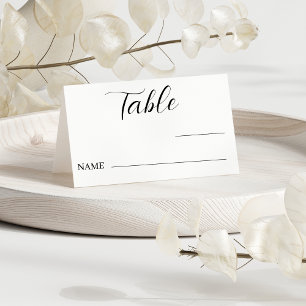 Tarjeta De Asiento Colocación del número de asiento del Boda minimali