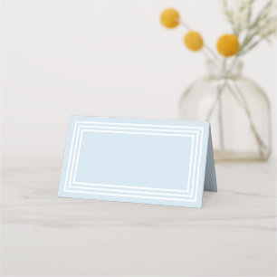 Tarjeta De Asiento COLOR DE FONDO EDITABLE con triple borde blanco