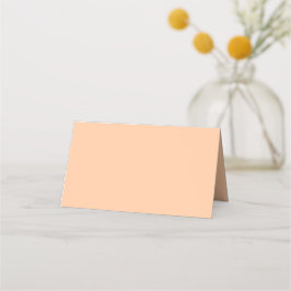 Tarjeta De Asiento Color Sólido Melocotón Intenso