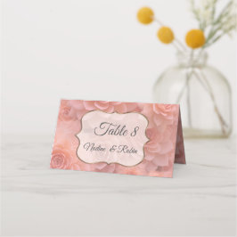 Tarjeta De Asiento Colores exitosos de Apricot Crush