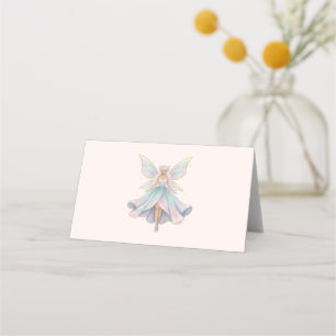 Tarjeta De Asiento Colores pastel de ángel mágico de hadas