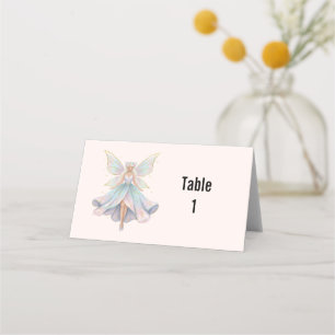 Tarjeta De Asiento Colores pastel de ángel mágico hada