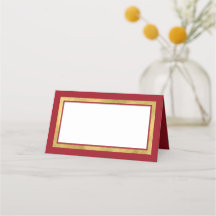 Colores personalizados con borde dorado clásico