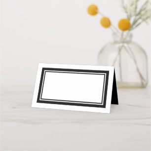 Tarjeta De Asiento Colores personalizados Modernas fronteras dobles c