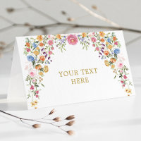 Colorida flor silvestre Meadow Spring Garden Weddi