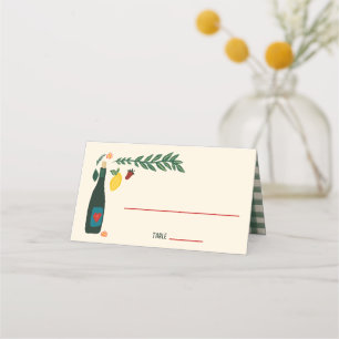 Tarjeta De Asiento Comida Italiana That's Amore BODA PERSONALIZADA