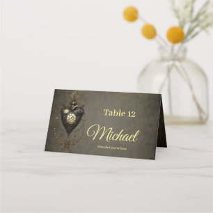 Tarjeta De Asiento Corazón de vapor,