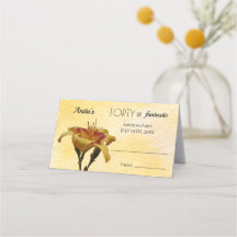 Cuarenta y fantásticos cumpleaños amarillo y rojo 