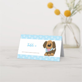 Tarjeta De Asiento Cubierta de buffet de perro marrón guapo