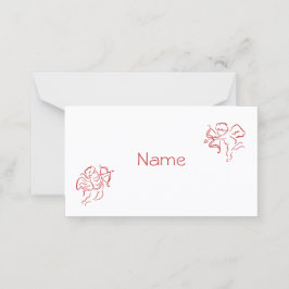 Tarjeta De Asiento Cupid Place Cards