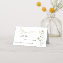 Tarjeta De Asiento Daisy Wildflower Boda