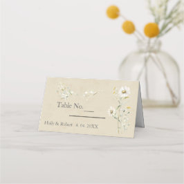 Tarjeta De Asiento Daisy Wildflower Boda