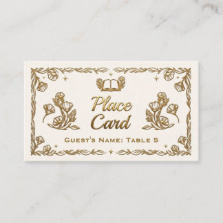 Tarjeta de asiento de boda de Amapola de Californi