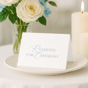 Tarjeta de Asiento de Boda “Reservado para Ceremon