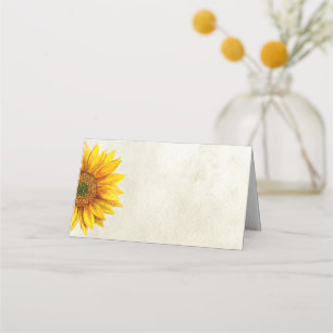 Tarjeta de asiento de boda rústica. Campo de giras