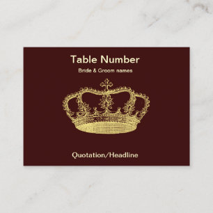 Tarjeta de asiento de la Mesa de la recepción de l