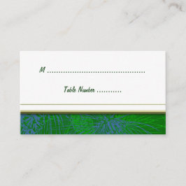 Tarjeta de asiento de la tabla Personalizado de pi