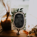 Tarjeta de asiento de mesa botánica Boho Slice de<br><div class="desc">Las tarjetas de mesa mejoran el aspecto de su tablescape y le ponen el toque final en su día especial. Impresión personalizada de texto de los nombres o números de sus tablas. La impresión de doble cara está incluida en el precio. Agregue la redacción de su personalizado a este diseño...</div>