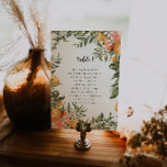Tarjeta de asiento de mesa botánica Citrus Orchard<br><div class="desc">Las tarjetas de mesa mejoran el aspecto de su tablescape y le ponen el toque final en su día especial. Impresión personalizada de texto de los nombres o números de sus tablas. La impresión de doble cara está incluida en el precio. Agregue la redacción de su personalizado a este diseño...</div>
